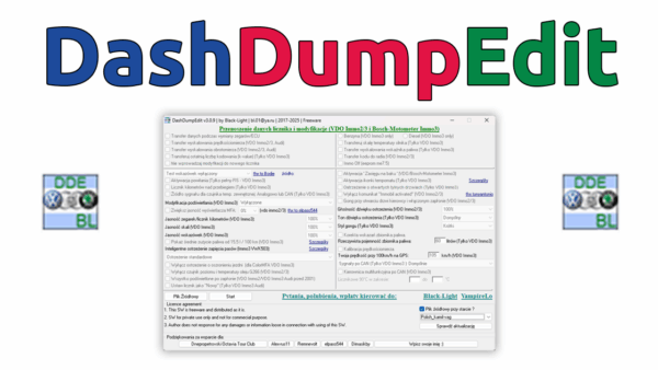 DashDumpEdit – wymiana licznika, dodawanie modów i kalibracja (VW/Audi/Skoda/Seat)